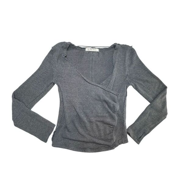 Free People We The Free Wrap Like a Boss Raw Hem‎ Top Women’s Size Small - Picture 2 of 8